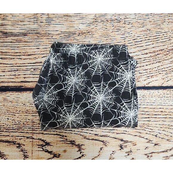 No Boundaries Halloween Spider Web Ankle Legging Juniors Size XL (15-17) - Picture 7 of 8